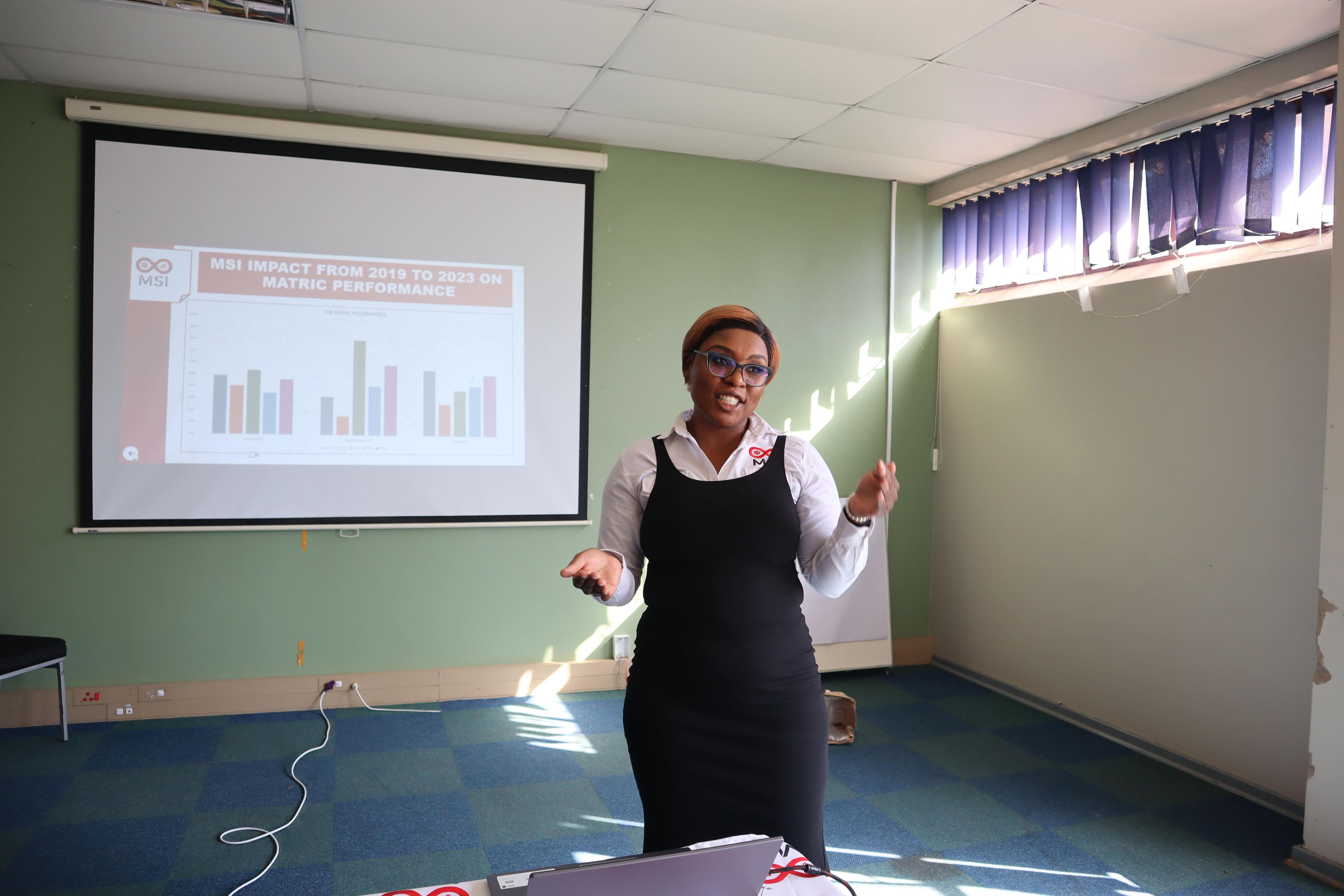 Educator in action